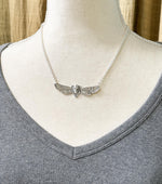 Load image into Gallery viewer, Art Nouveau Butterfly Woman necklace in Sterling Silver
