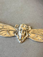 Load image into Gallery viewer, Art Nouveau Butterfly Woman necklace in Sterling Silver
