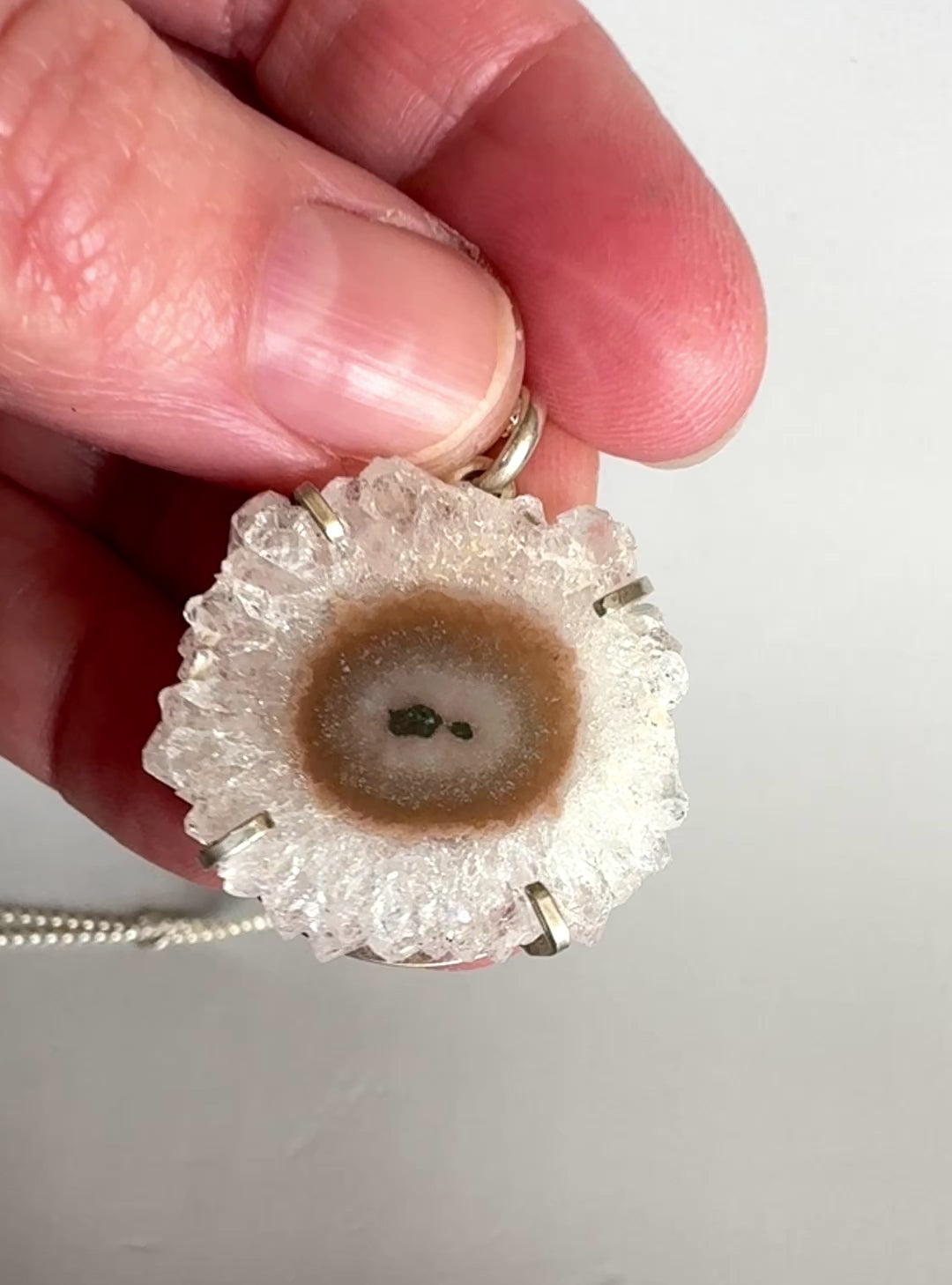 Quartz Crystal Stalactite Pendant